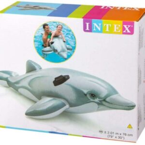 INTEX GIANT DOLPHIN INFLATABLE SWIMMING POOL RIDE(175CM*66CM)