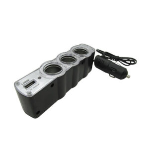 3 Way Usb 12v Car Cigaratte Lighter Socket Adapter Splitter