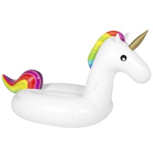 GIANT INFLATABLE UNICORN POOL FLOAT(114inches * 55inches *47inches)