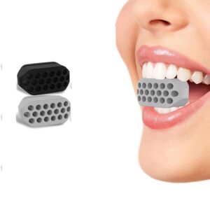 2PCS Silicone Jawline Facial Muscle Exerciser Trainer Shaper Exercise Chew