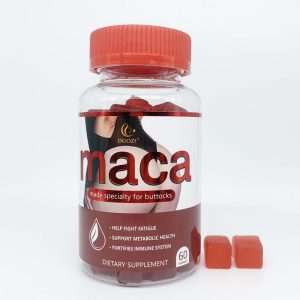 1 Bottle Maca Root Gummies Buttocks Enhancement for Natural Energy, Mood & Immune Support Hormone Balance Herbal Supplements, 60 Gummies, 30-Day Serving